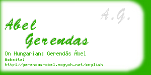 abel gerendas business card
